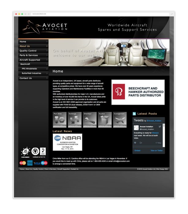 Avocet Website page view_old