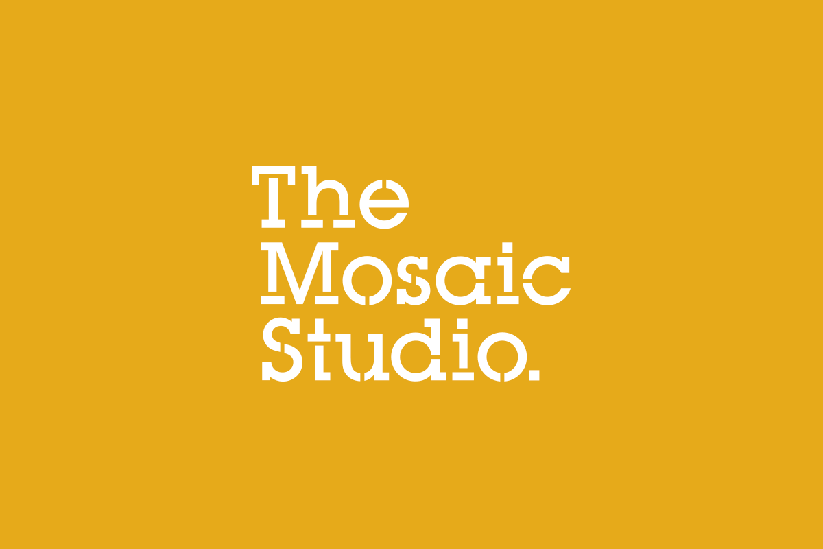 The Mosaic Studio logo, designed by Insight Design